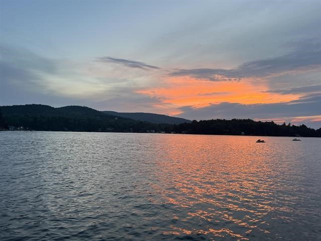 sunset in alton bay